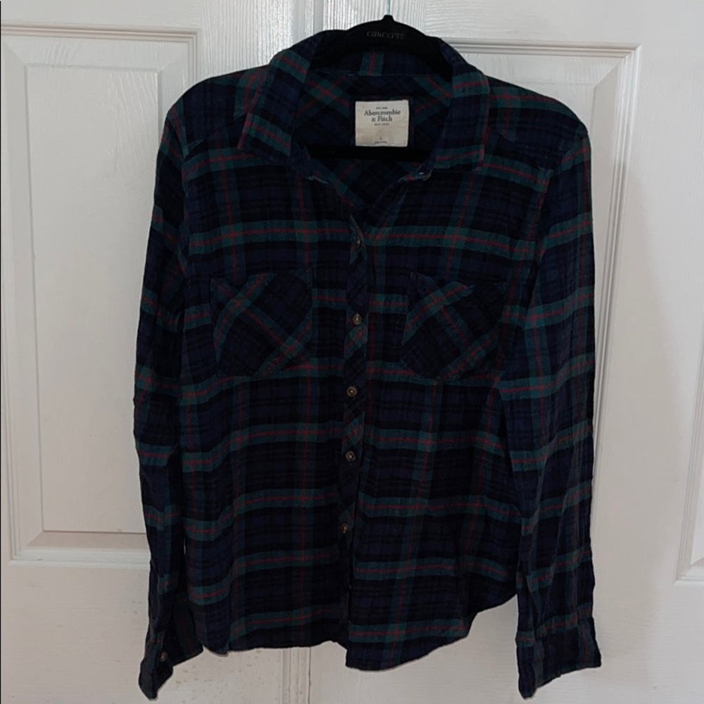 EUC. Abercrombie & Fitch Plaid Flannel Shirt.